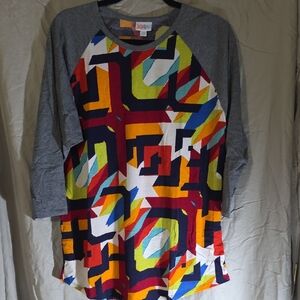 LuLaRoe Colorful Geometric Women's Top